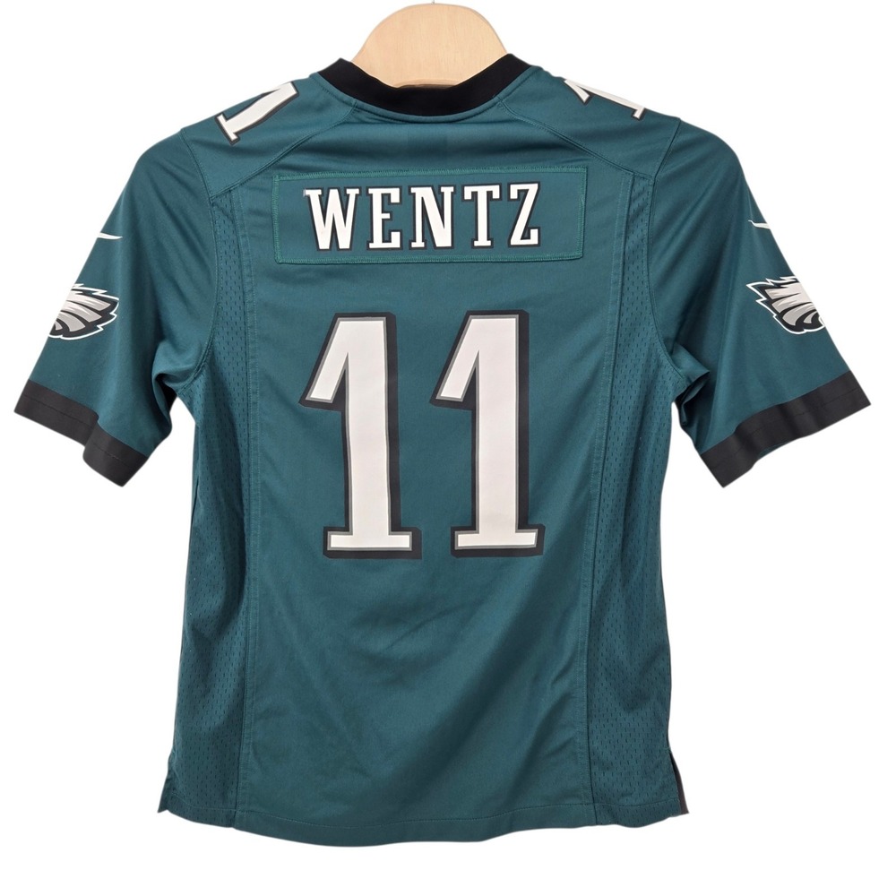 Philadelphia Eagles Jersey Mens Medium Green NFL Football Nike Carson Wentz 11